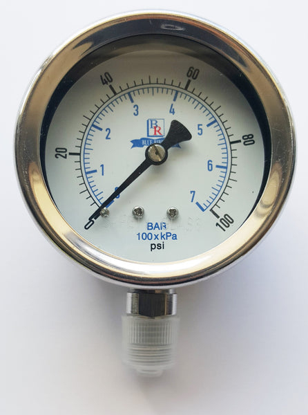 2.5" Dial  Bottom Connected Gauge SS Model BR300 , Gauge, NWIM