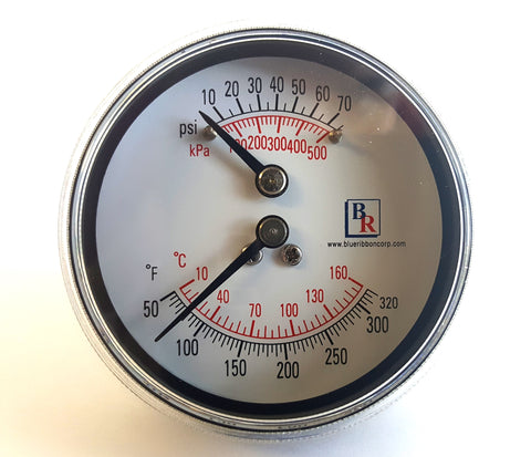 Tridicator/Boiler Gauge Model BRPT , Tridicator/Boiler Gauge, NWIM