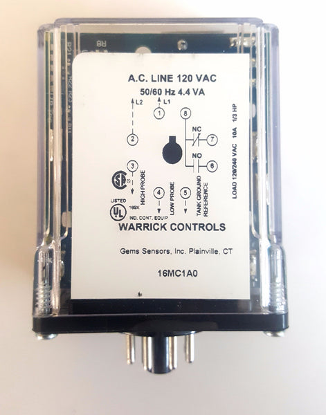 16MC1A0 General Purpose Water Level Control, Solid State Plug-in Module , Water Level Control, NWIM