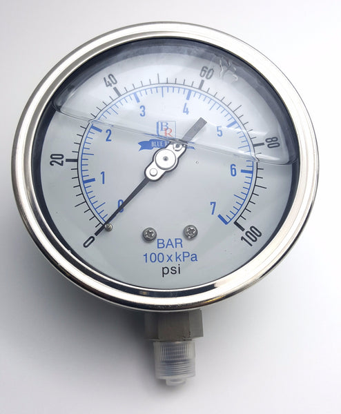 2.5" Dial  Bottom Connected Gauge SS Model BR300 , Gauge, NWIM