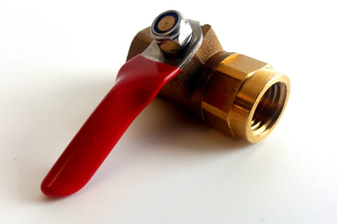 Ball Valve Style Gauge Cock - 1/4"F x 1/4" F , Pressure Gauge Cock, NWIM
