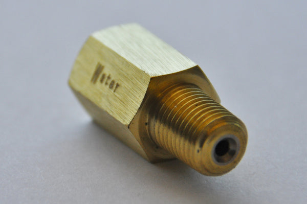 Brass Pressure Snubber - 1/4" NPT male x 1/4" Female , Pressure Snubber Filter, NWIM