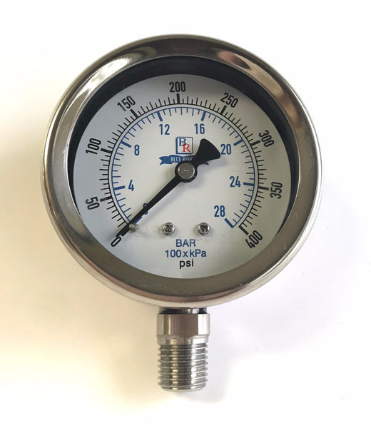 2.5" Dial  Bottom Connected Gauge SS Model BR300 , Gauge, NWIM