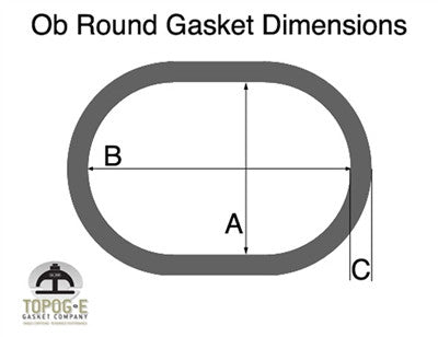 Obround Handhole Gasket Molded Rubber , Rubber Gaskets, NWIM